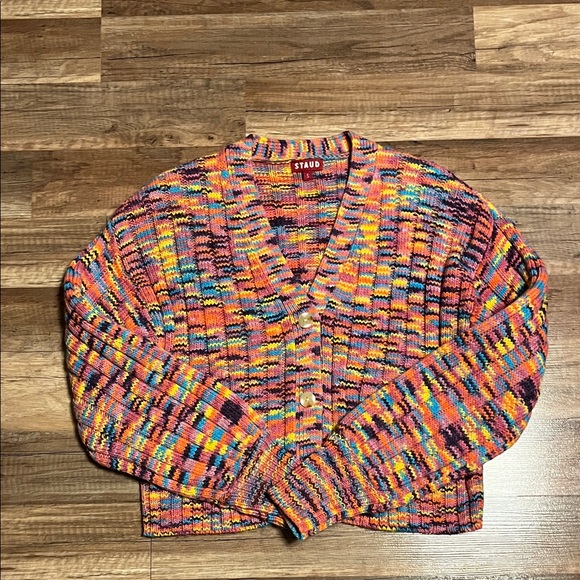 STAUD Colorful Knit Women's Cardigan - Picture 7 of 7